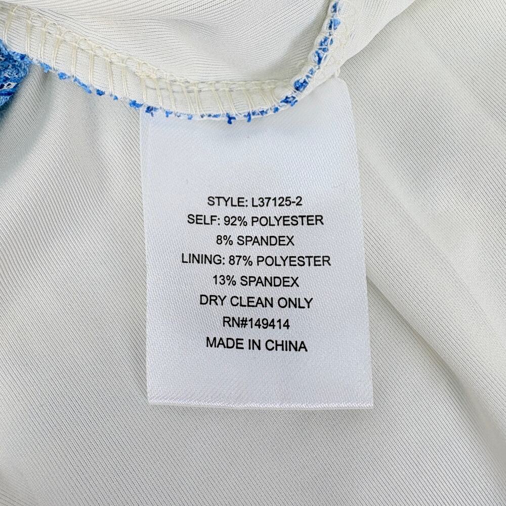 Rare NWT Johnny Was Jade Wynifred Mesh Midi Dress Blue Damask Embroidered Boho - Picture 13 of 15